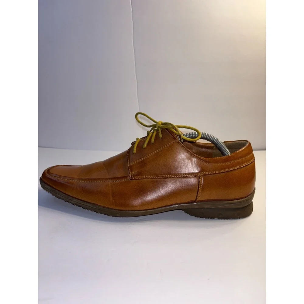 WINSTON Men's Oxford‎ Shoes Brown US 10 Upper Leather Classic Square Toe Formal
